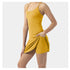 Tennis Dress Women Slip Dresses Sport Halter Skirt  Shorts - ROUTINE FASHION